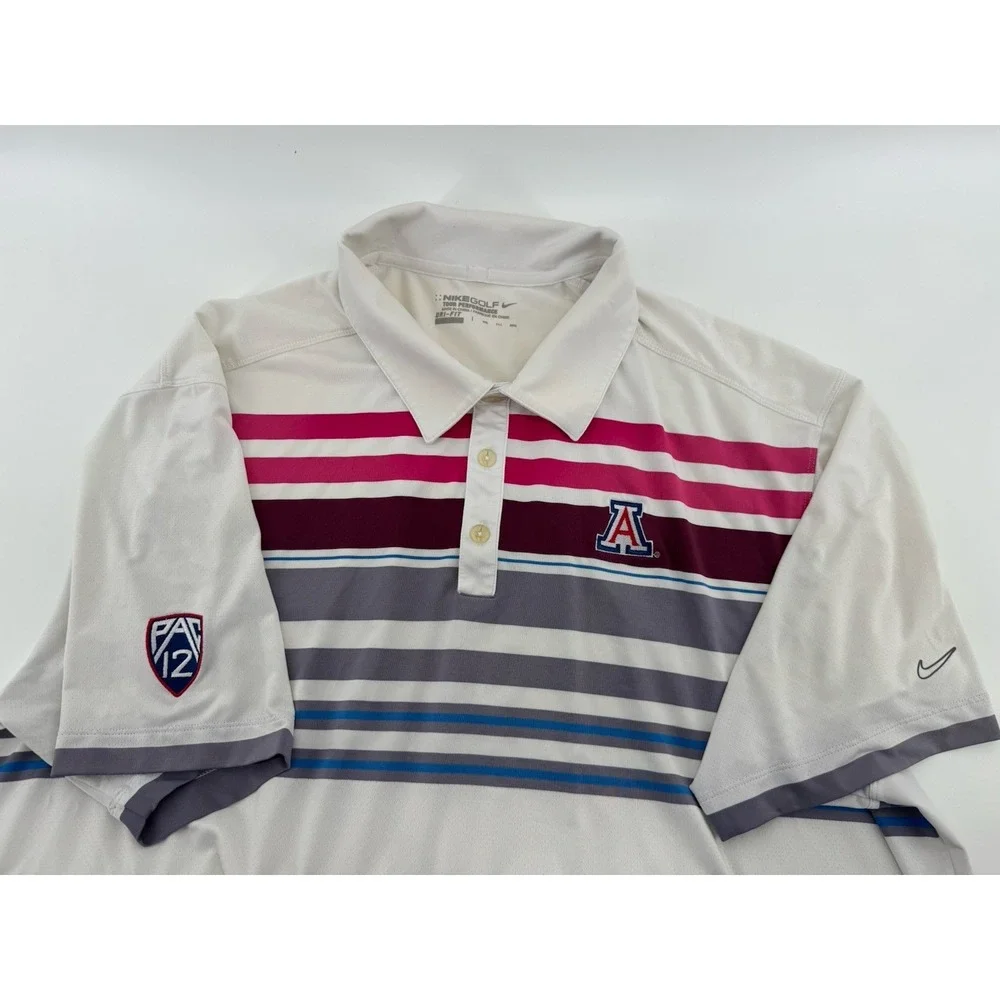 Nike University Of Arizona Dri Fit Polo Grey XXL Nike Golf Colorful